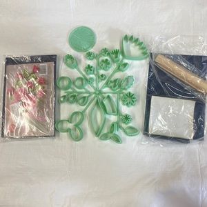 New Flower Making Set Fondant Cake.& craft decoration 32 pieces